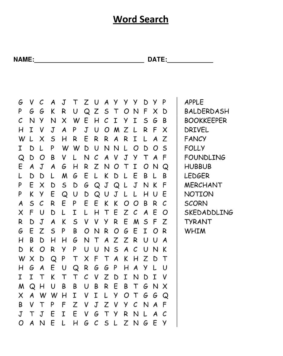 Printable Free Large Print Word Puzzles | Word Puzzles Printable inside Free Large Printable Word Searches