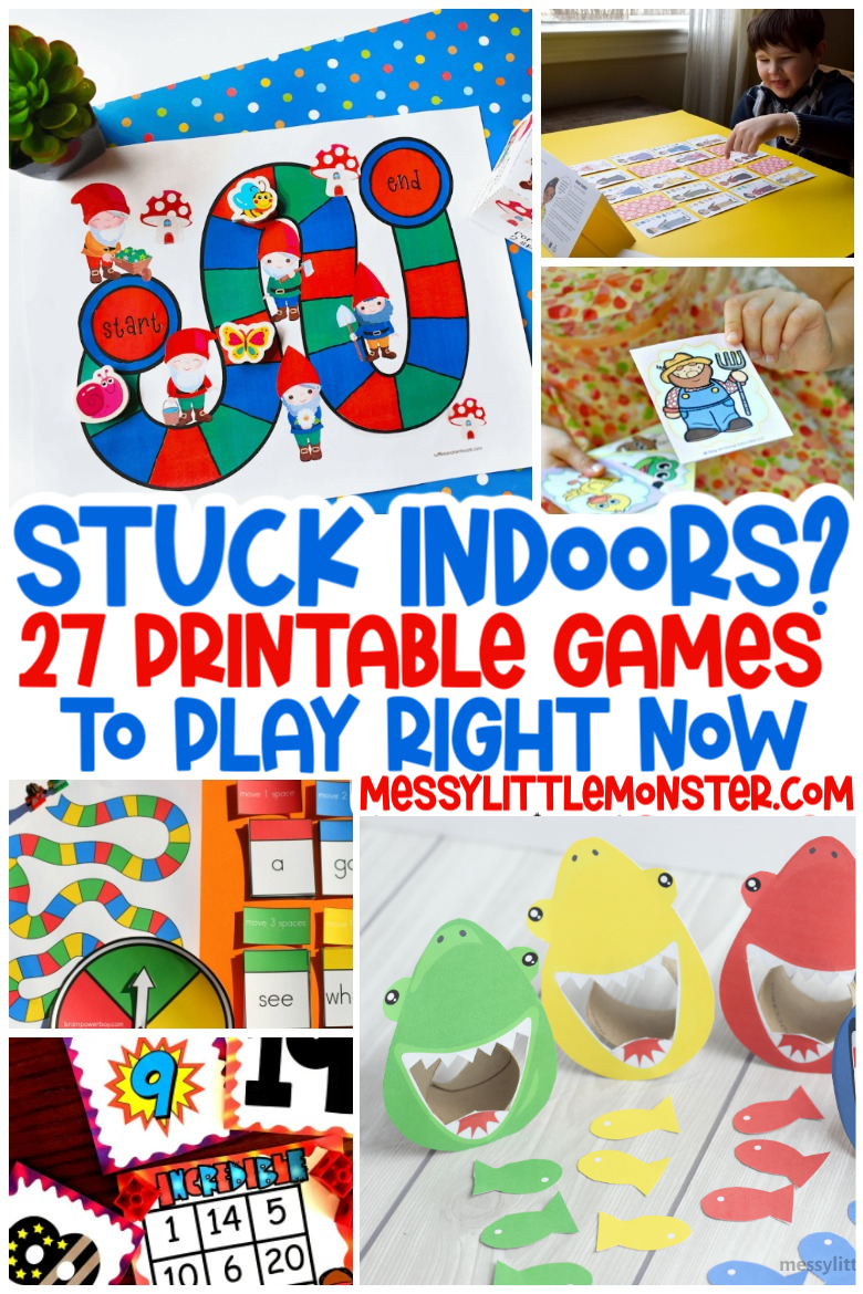Printable Games For Kids - Messy Little Monster within Free Printable Games For Toddlers