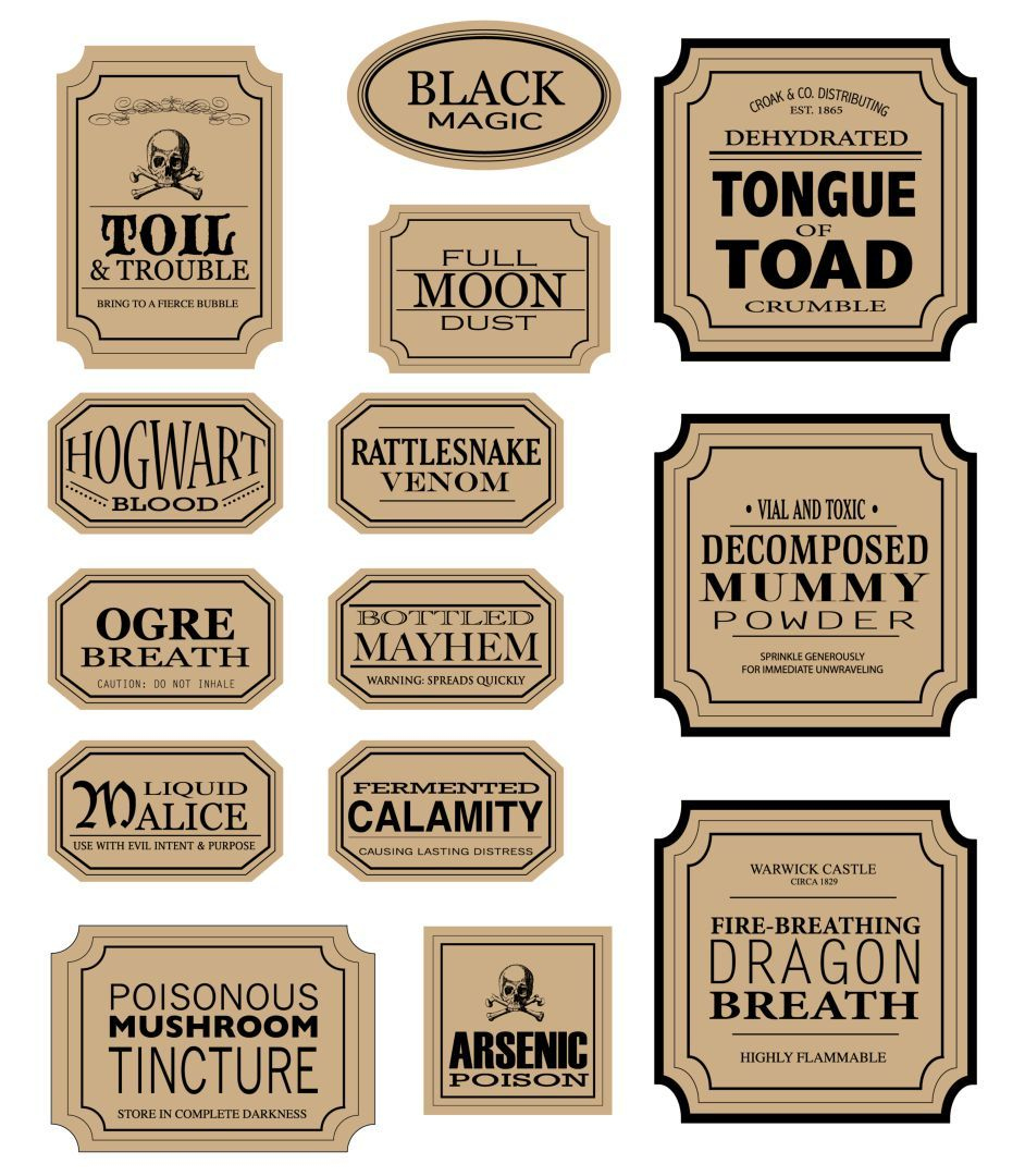 Printable Halloween Apothecary Labels | Halloween Apothecary pertaining to Free Printable Apothecary Jar Labels