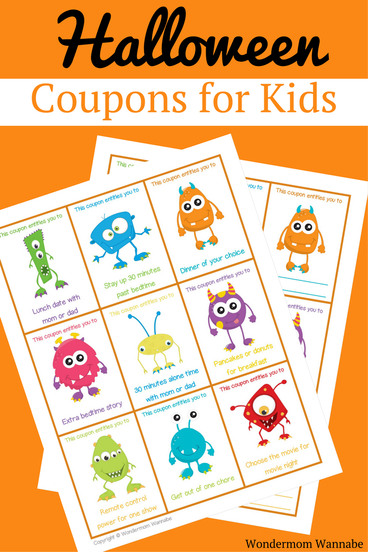 Printable Halloween Coupons For Kids intended for Free Printable Halloween Candy Coupons