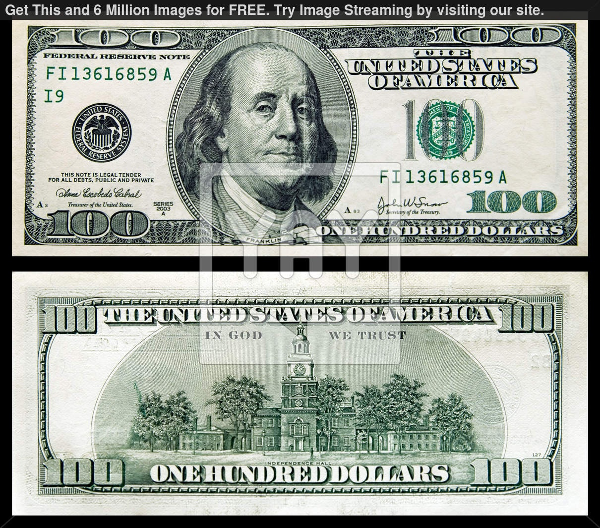 Printable Hundred Dollar Bill with regard to Free Printable 100 Dollar Bill