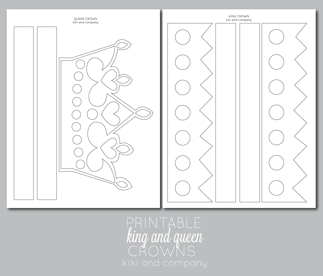 Printable King And Queen Crowns For Kids with regard to Free Printable King Crown Template