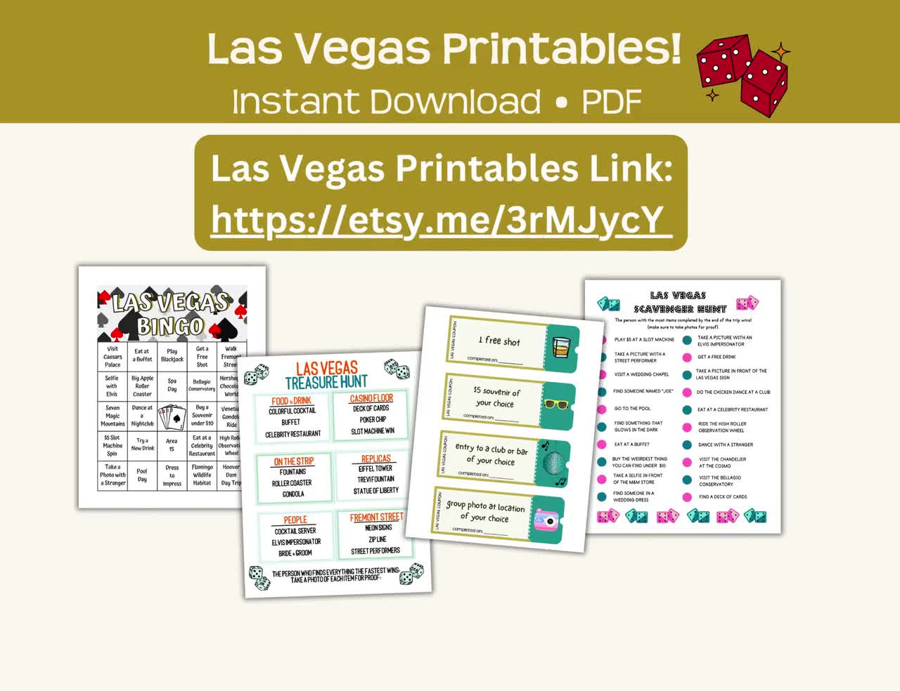 Printable Las Vegas Treasure Hunt, Fun And Affordable Vacation Game, Instant Pdf Download, Play With A Group Or Individually! for Free Printable Las Vegas Coupons 2025