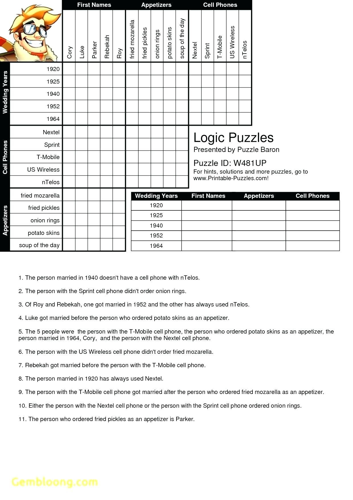 Printable Logic Puzzle Grid Blank | Logic Puzzles, Grid Puzzles regarding Free Printable Logic Puzzles