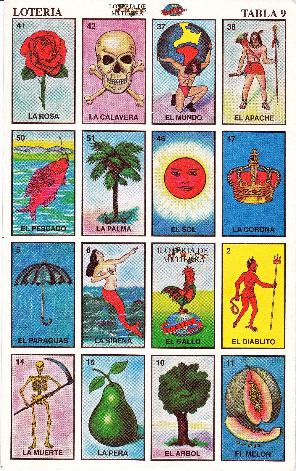 Printable Loteria Cards, The Complete Set Of 10 Tablas, Printable within Free Printable Loteria Game