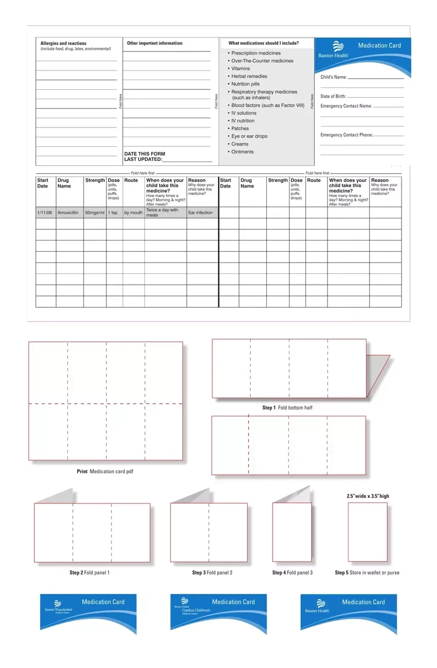 Printable Medication List For Wallet Pdf Form - Formspal intended for Free Printable Wallet Medication List Template