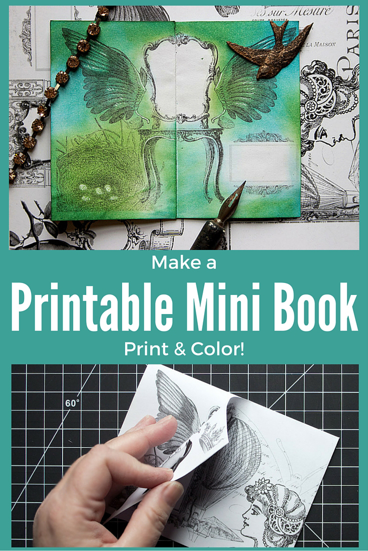 Printable Mini-Book! One Piece Of Paper Is All It Takes! with Free Printable Mini Books