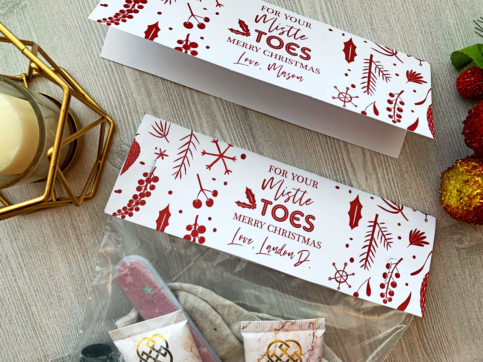 Printable “Mistletoes” Gift Tag Freebie — E-Three Design Studio for Free Printable Mistletoe Tags