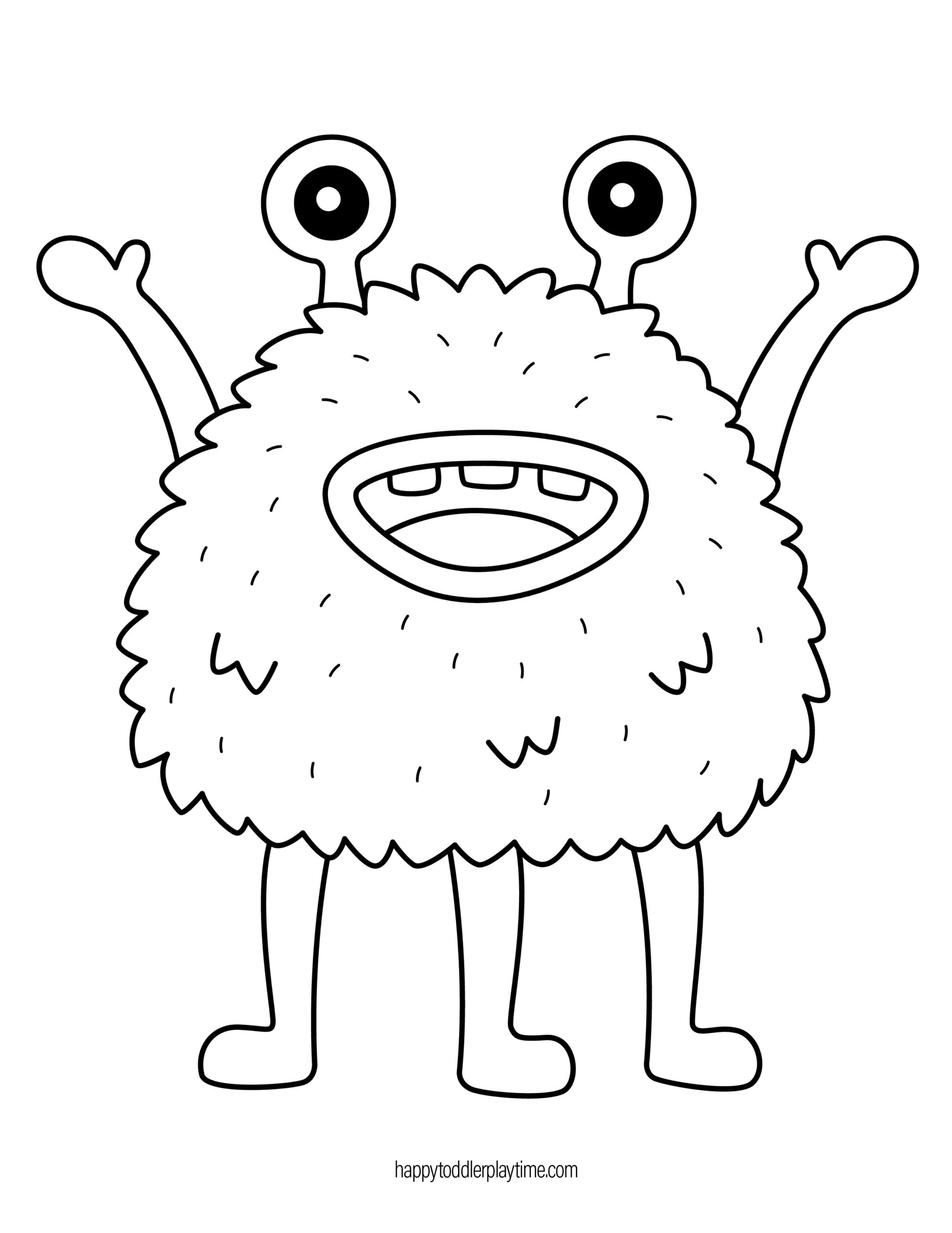 Printable Monster Templates For Kids&amp;#039; Activities And Crafts inside Free Printable Monster Templates