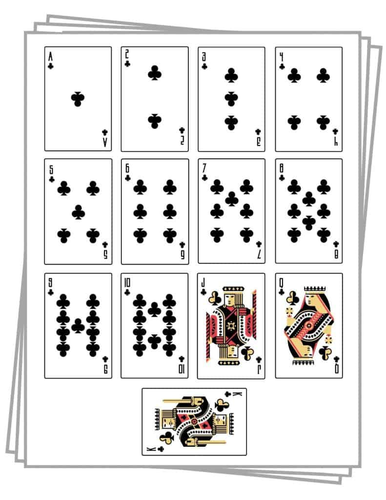 Printable Playing Cards (Free Pdf Sheets In 3 Sizes) with Free Printable Cards No Download Required