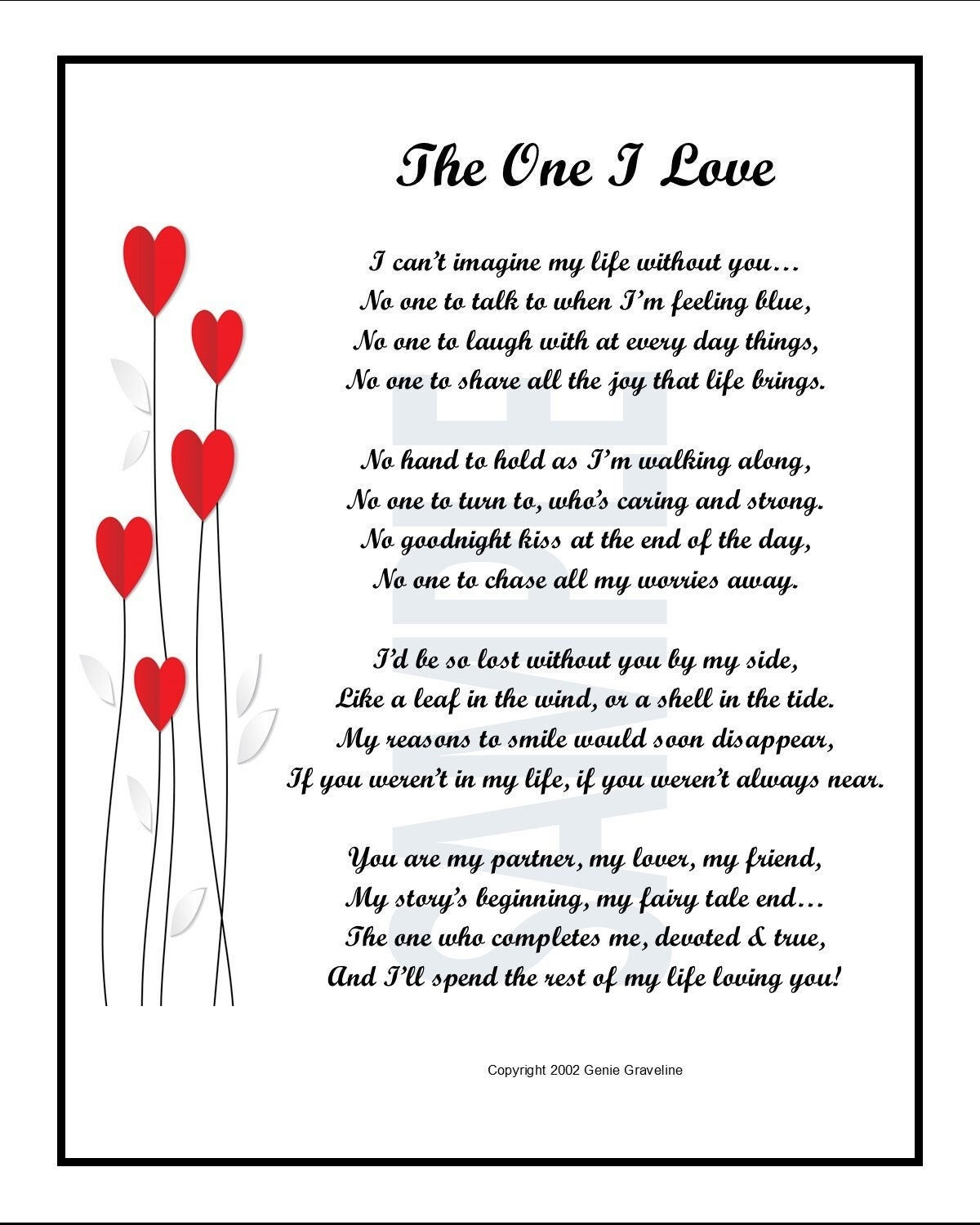 Printable Poem About Love, Poem For Girlfriend, Valentine Poem pertaining to Free Printable Romantic Poems