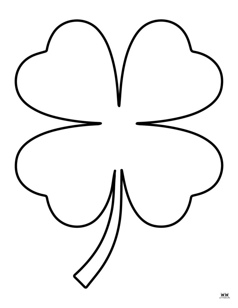 Printable-Shamrock-Templates-1 | Shamrock Template, St Patricks with Free Printable Shamrock Cutouts