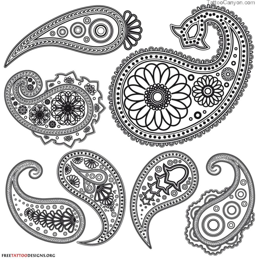 Printable Stencil Henna Patterns intended for Free Printable Henna Tattoo Designs