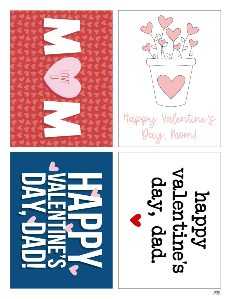 Printable Valentine&amp;#039;S Day Cards - 250+ Free Printables | Printabulls inside Free Printable Valentines Day Cards for Mom and Dad