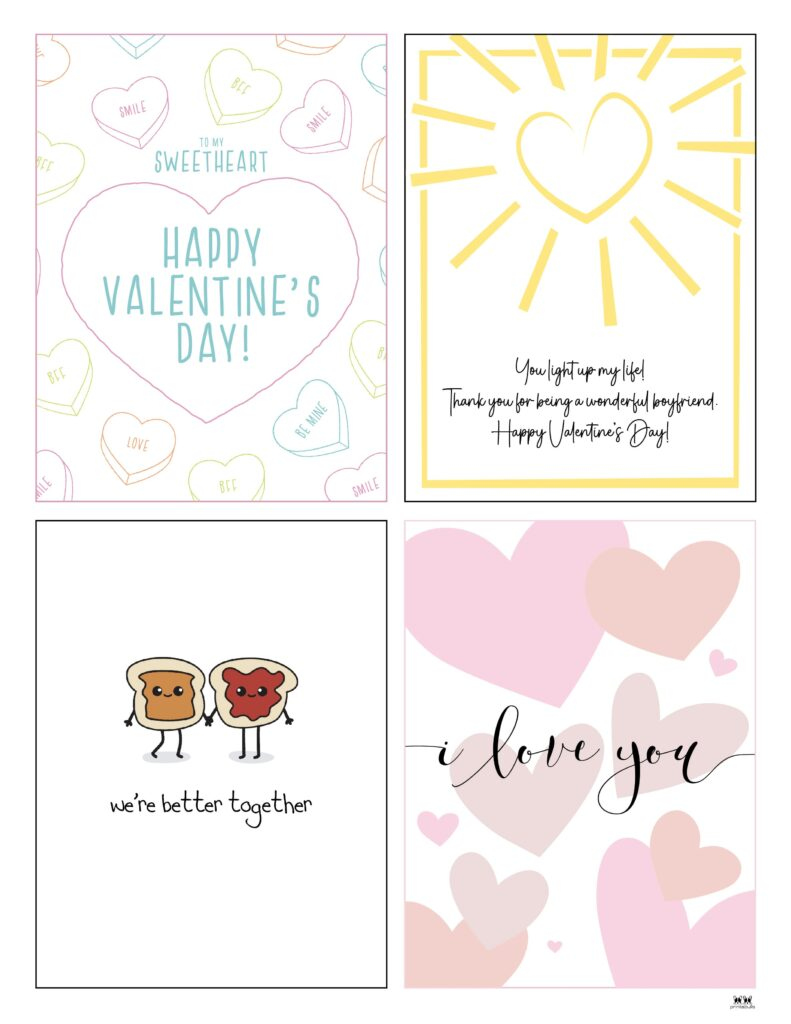 Printable Valentine&amp;#039;S Day Cards - 250+ Free Printables | Printabulls with Free Printable Valentines Day Cards for Mom and Dad