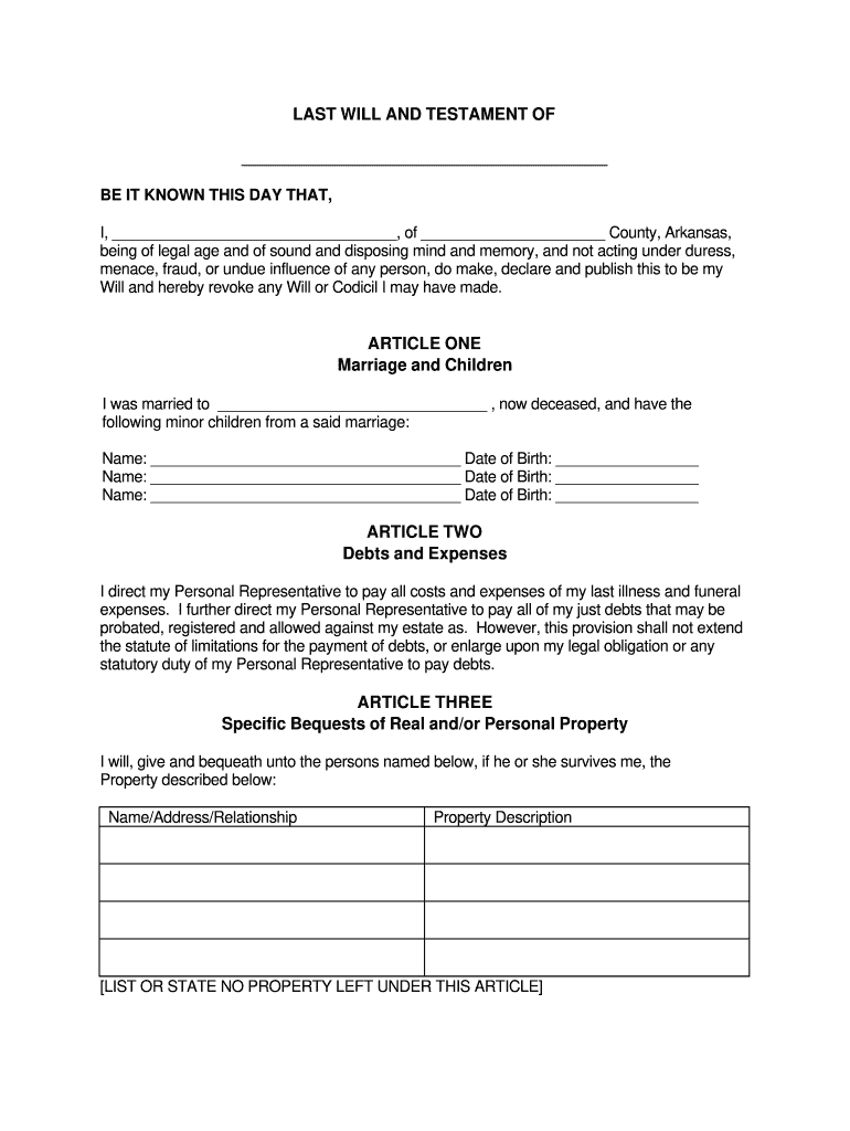 Printable Will Forms - Fill Online, Printable, Fillable, Blank pertaining to Free Legal Forms Online Printable