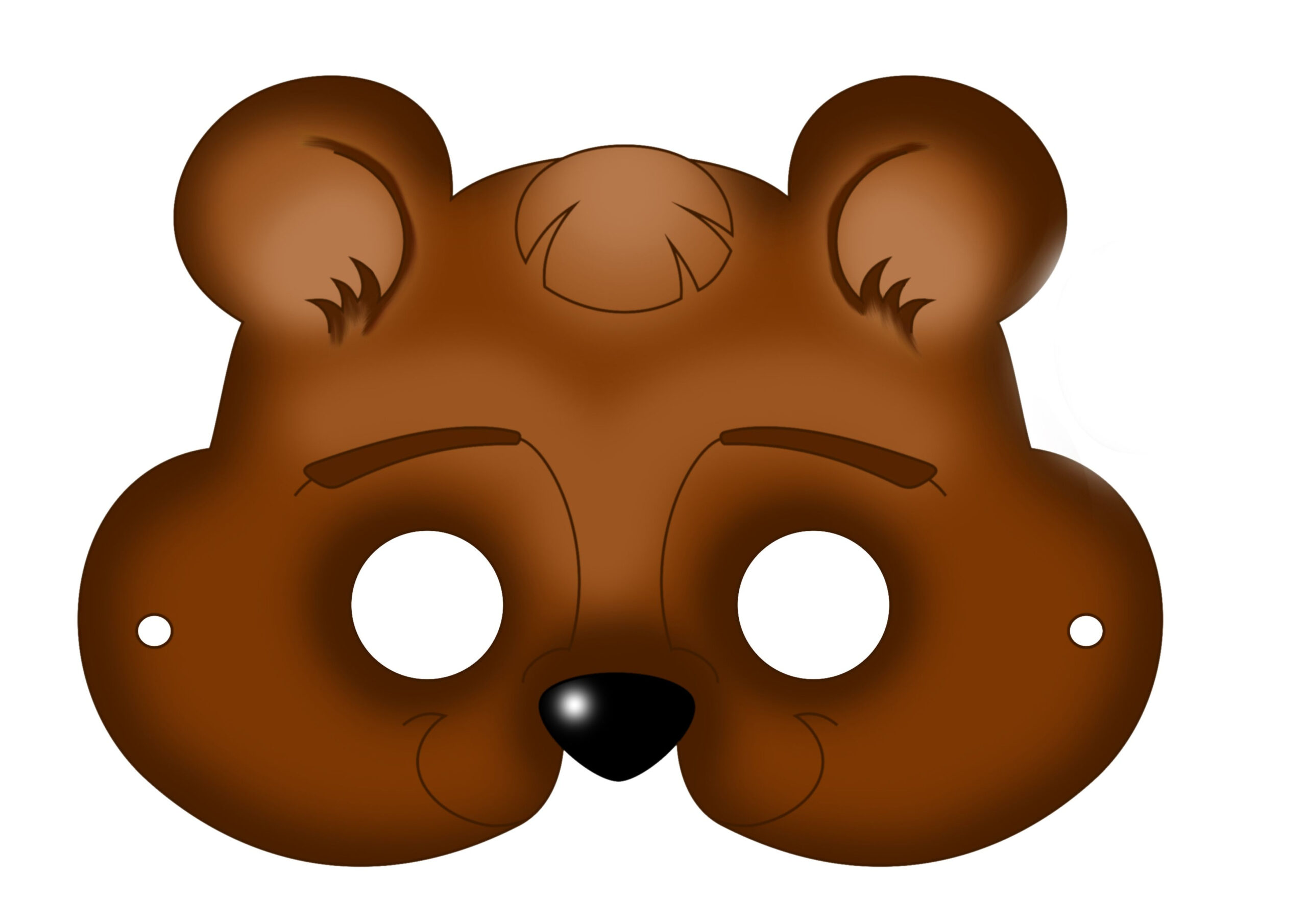 Printout Bear Mask | Маски, Маска, Медведь within Free Printable Bear Mask