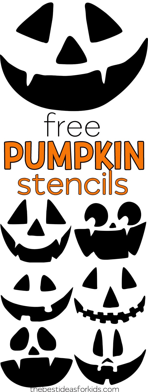 Pumpkin Carving Stencils (Free Printables) - The Best Ideas For Kids intended for Free Printable Pumpkin Carving Stencils For Kids