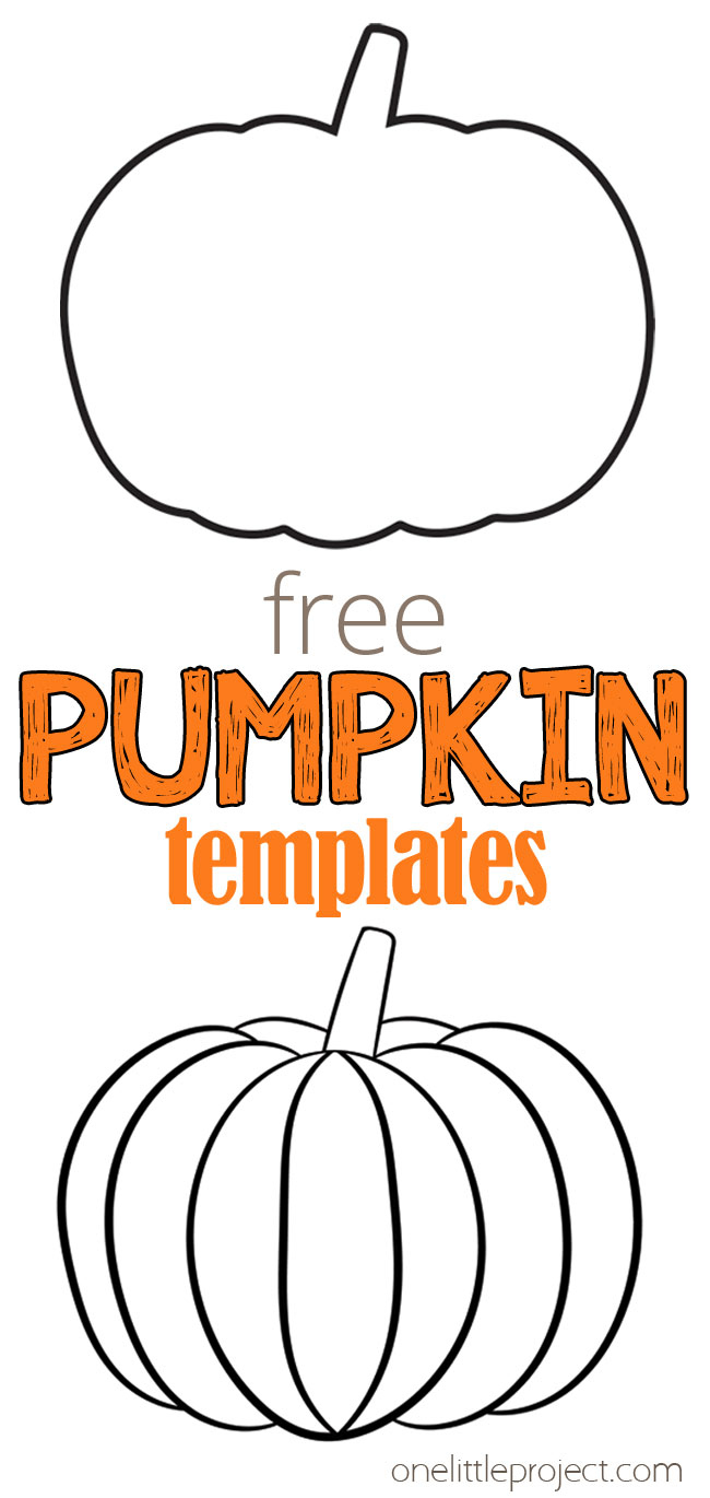 Pumpkin Template | Free Printable Pumpkin Outlines - One Little within Free Printable Pumpkin Patterns