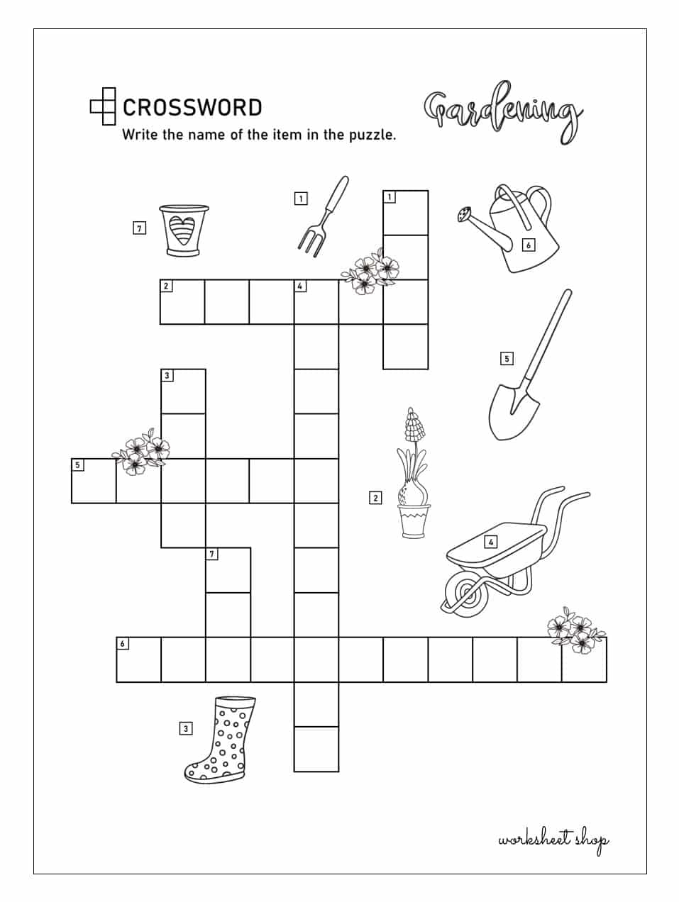 Puzzles - Worksheet Shop with Free Printable Puzzles