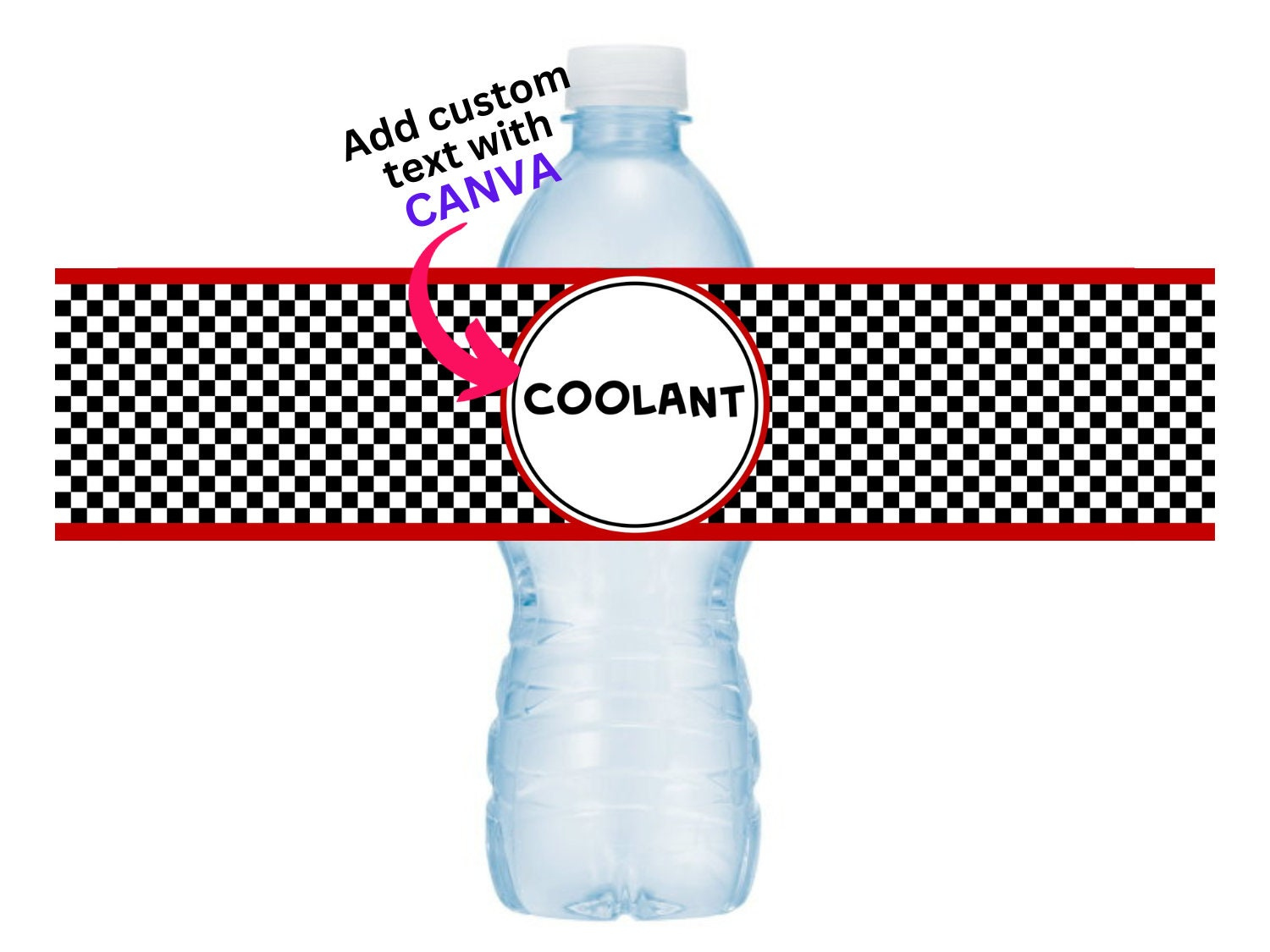 Race Car Printable Water Bottle Labels, Coolant, Racing Birthday pertaining to Free Printable Cars Water Bottle Labels