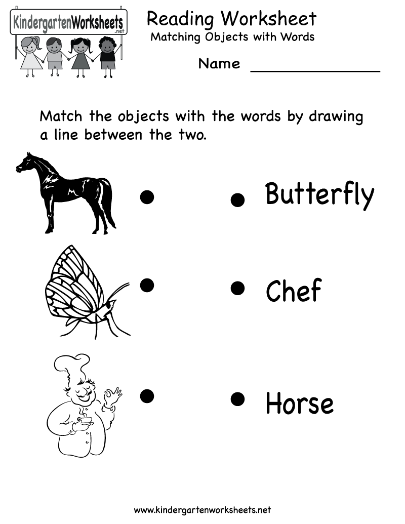 Reading Worksheet - Free Kindergarten English Worksheet For Kids for Free Printable English Reading Worksheets For Kindergarten