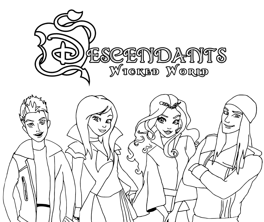 Ready To Get Wicked? Download And Print Our Free Descendants within Free Printable Descendants Coloring Pages