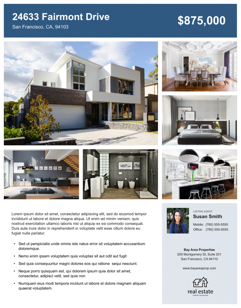 Real Estate Flyer (Free Templates) | Zillow Premier Agent throughout Free Printable Real Estate Flyer Templates