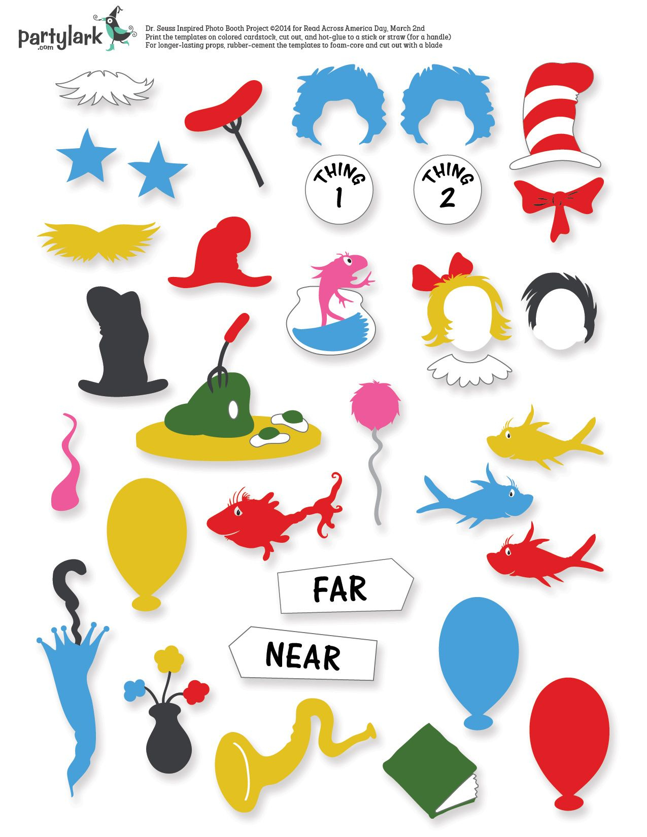 Rease.ga | Baby Shower Photo Booth Props, Baby Shower Photo Booth throughout Free Printable Dr Seuss Photo Props