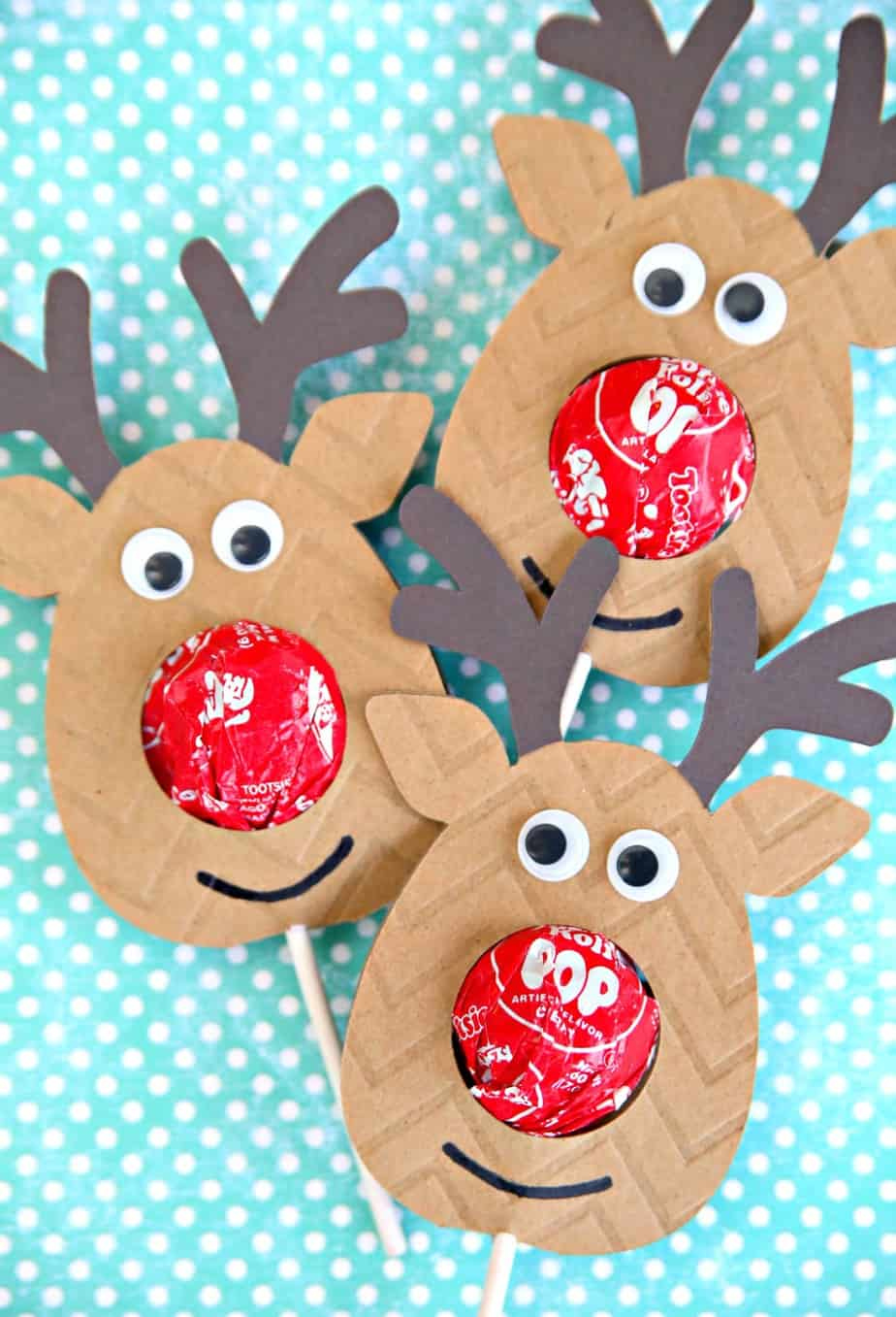 Reindeer Lollipop intended for Free Printable Reindeer Lollipop Template