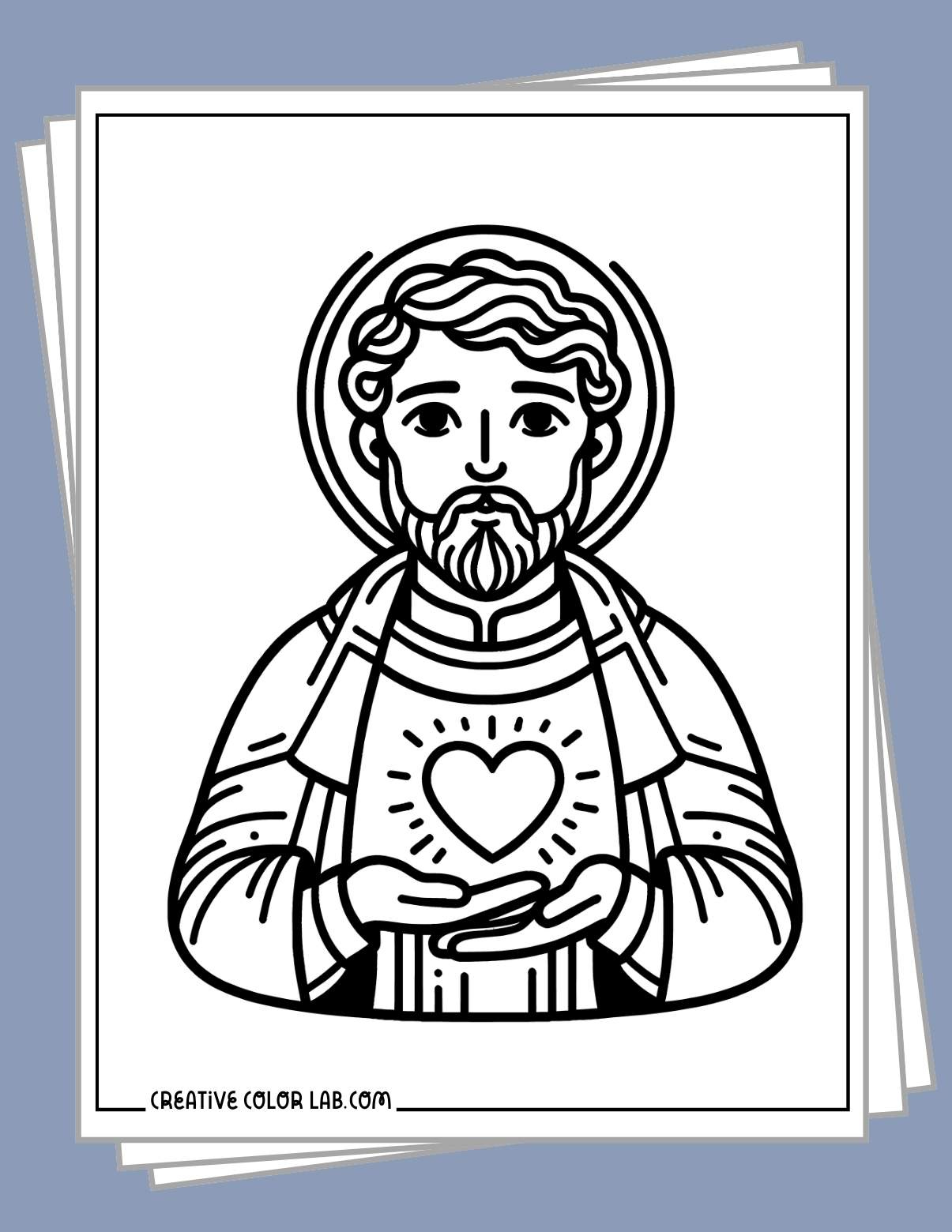 Saint Valentine Coloring Pages | Free Pdf Printables throughout Free Catholic Coloring Pages Printables