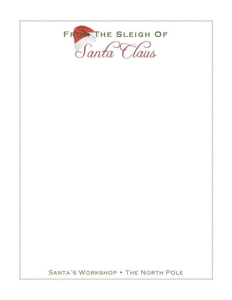 Santa&amp;#039;S Stationery {Free Santa Stationery Printable} - Average But for North Pole Stationary Printable Free