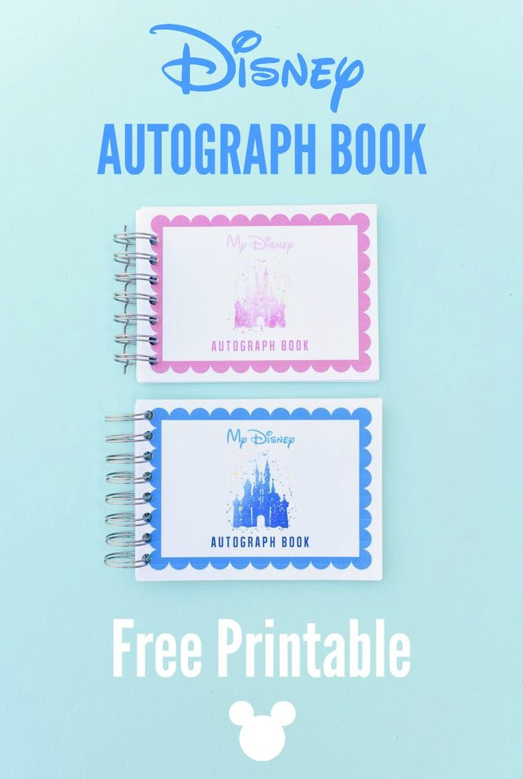 Save Money With This Free Printable Disney Autograph Book inside Free Printable Autograph Book For Kids