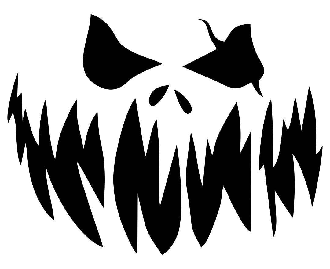 Scary Pumpkin Template To Print intended for Scary Pumpkin Patterns Free Printable