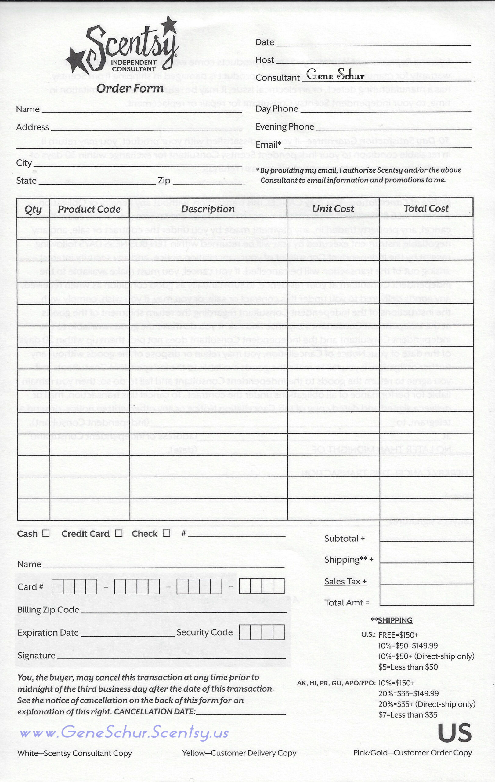 Scentsy Order Form pertaining to Free Printable Scentsy Order Forms