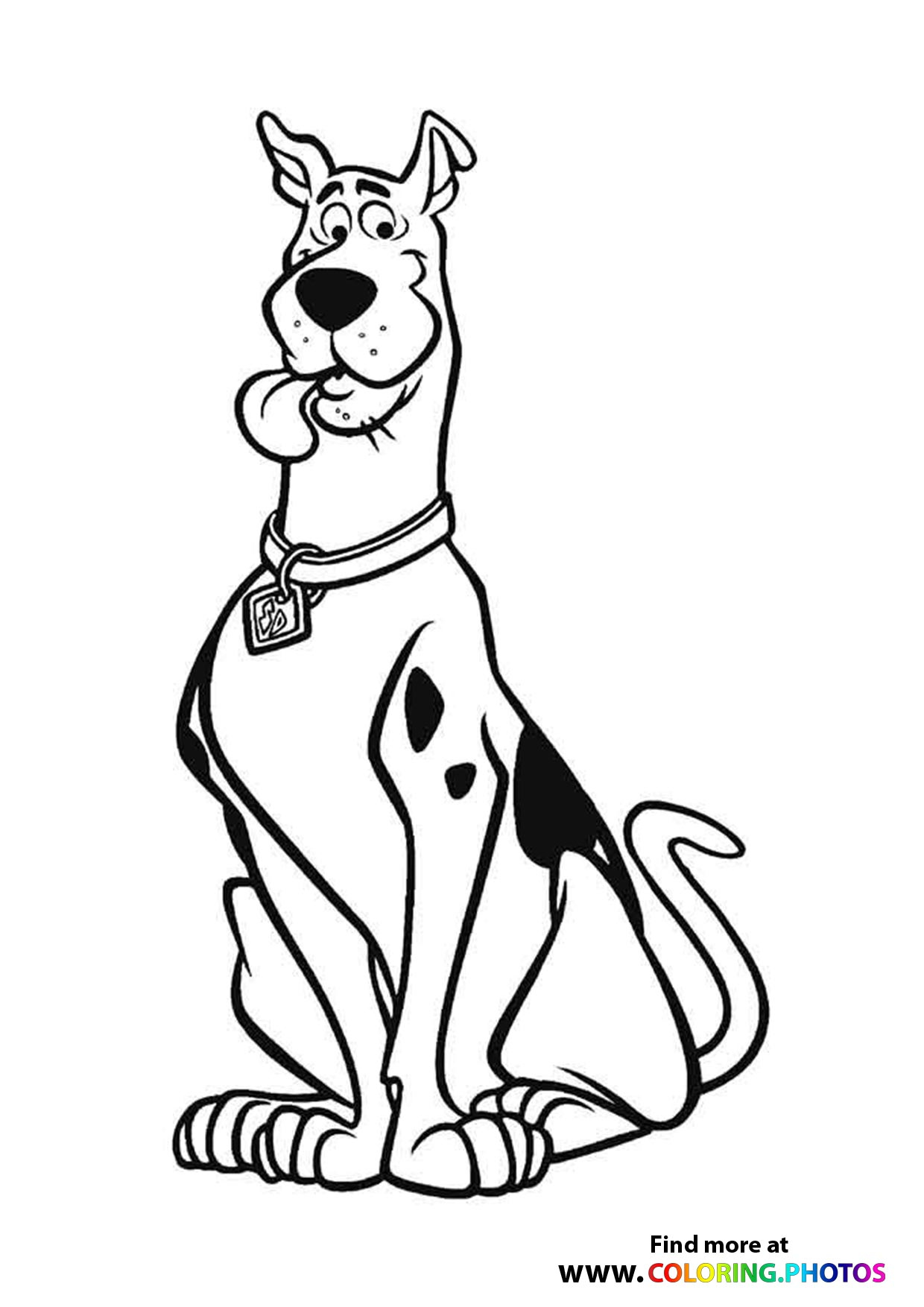 Scooby-Doo - Coloring Pages For Kids | Easy And Free Print Or Download with Free Printable Coloring Pages Scooby Doo