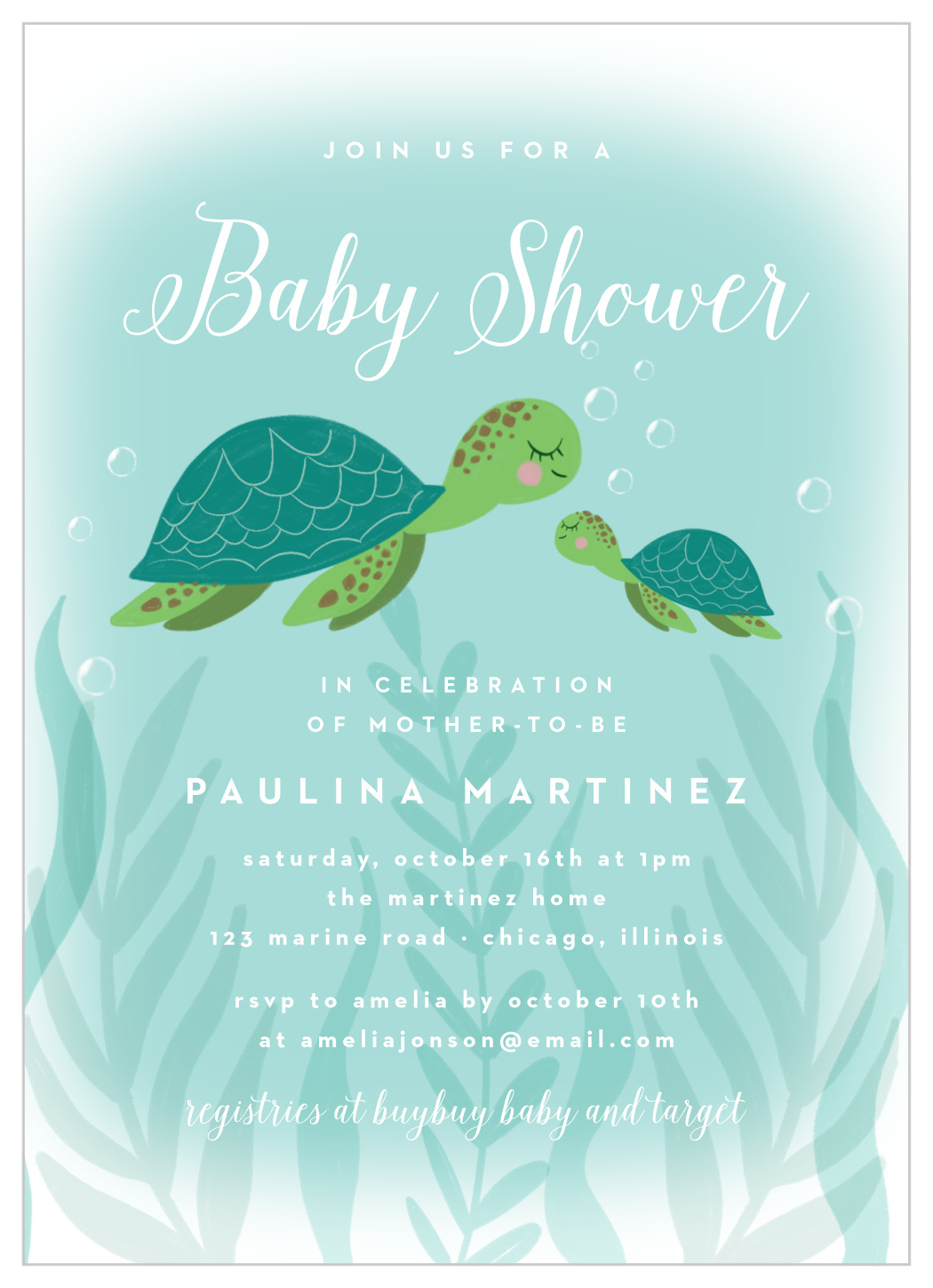 Sea Turtles Baby Shower Invitationsbasic Invite inside Free Printable Turtle Baby Shower Invitations