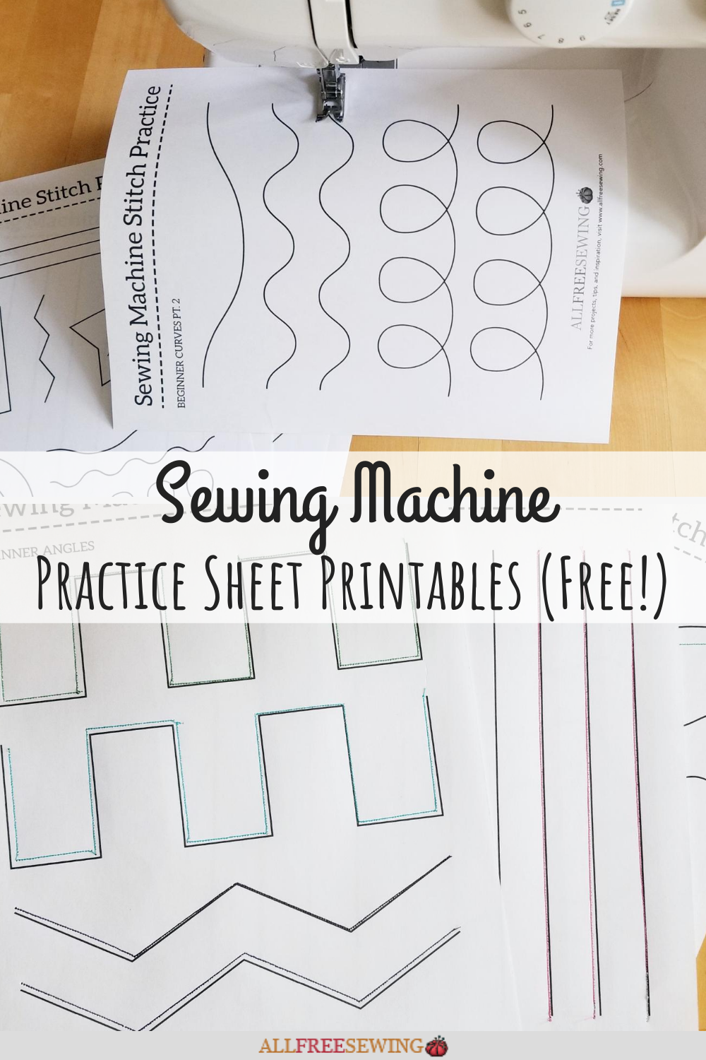 Sewing Machine Paper Practice Sheets (Printable!) | Machine within Free Printable Machine Quilting Designs