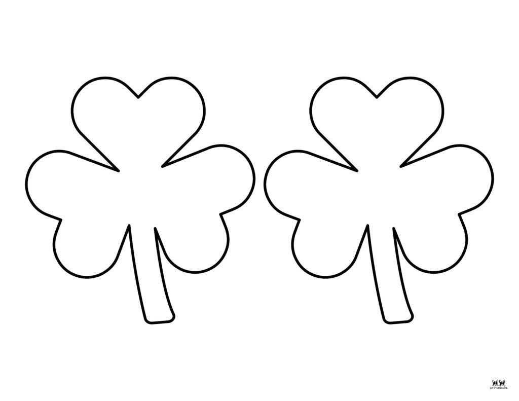 Shamrock Templates &amp;amp; Coloring Pages - 30 Free Printables | Printabulls throughout Free Printable Shamrock Cutouts