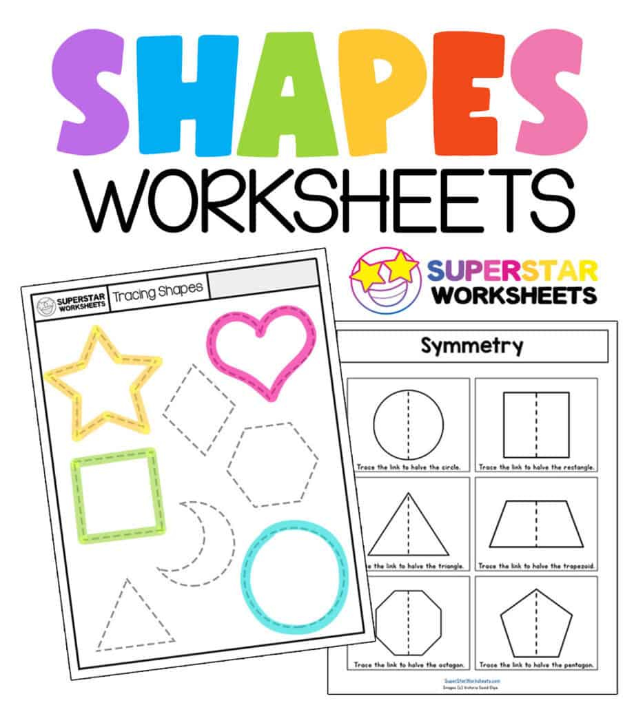 Shape Worksheets - Superstar Worksheets for Shapes Worksheets Printable Free