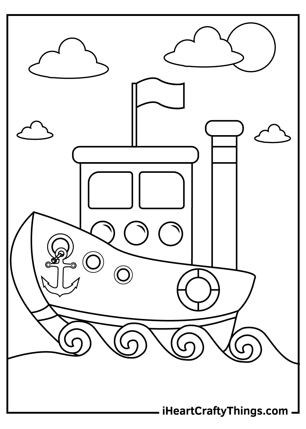 Ships And Boats Coloring Pages (Updated 2024) within Free Printable Boat Pictures