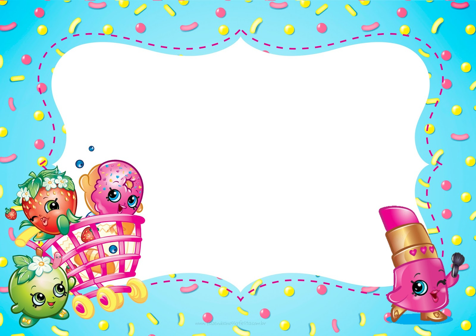 Shopkins: Free Printable Invitations. - Oh My Fiesta! In English for Free Printable Shopkins Invitations