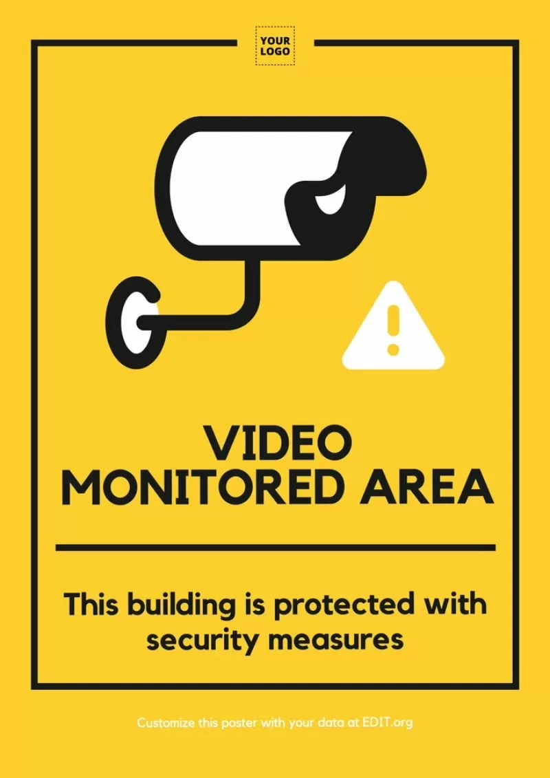 Signs Of Security Cameras &amp;amp; Video Surveillance Zone with Printable Video Surveillance Signs Free