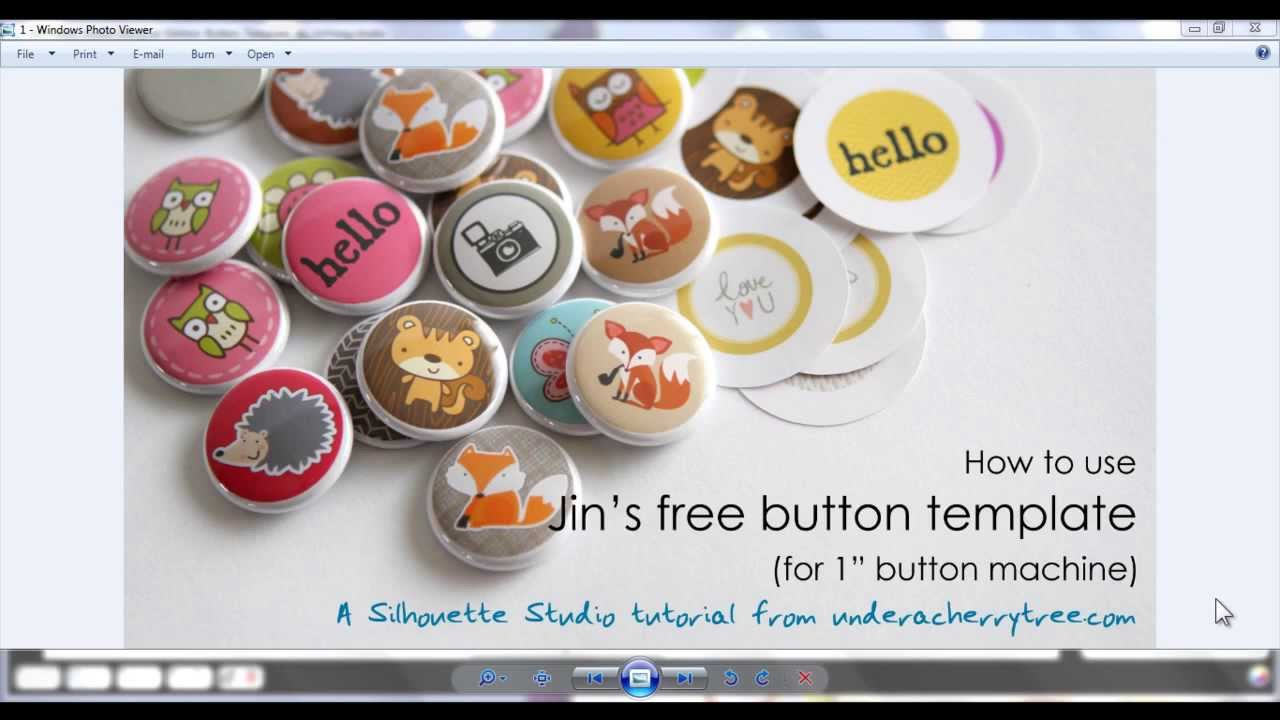 Silhouette Studio Tutorial: How To Use Jin&amp;#039;S Free Button Template For 1&amp;quot; Button Machines regarding Free Printable Button Templates