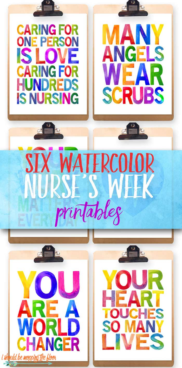 Six Nurses Week Printables | I Should Be Mopping The Floor with Nurses Day Cards Free Printable