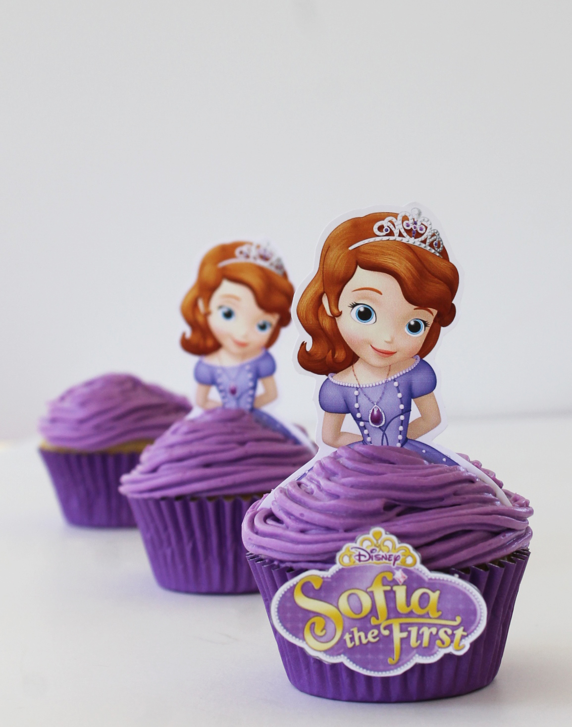 Sophia The First Blueberry Princess Cupcakes inside Sofia the First Cupcake Toppers Free Printable