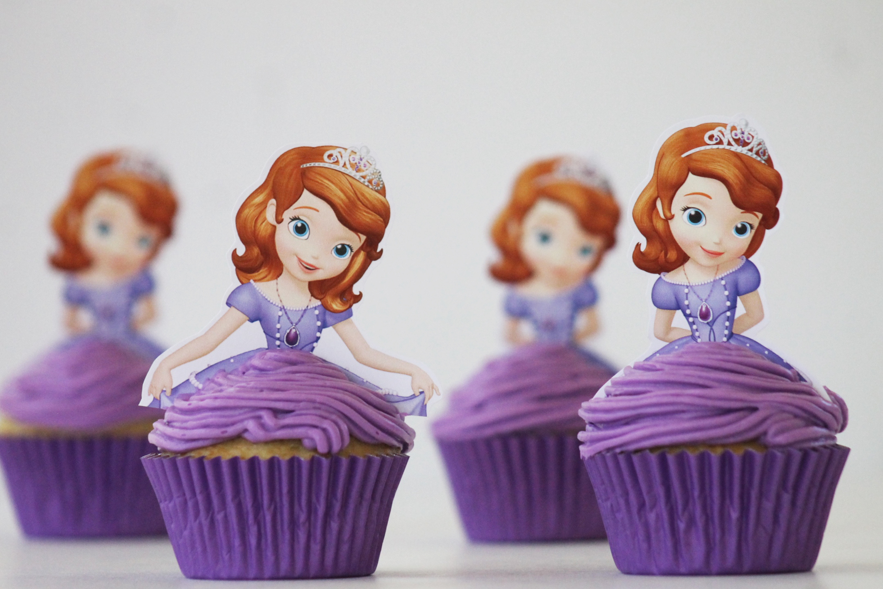 Sophia The First Blueberry Princess Cupcakes with regard to Free Printable Sofia Cupcake Toppers