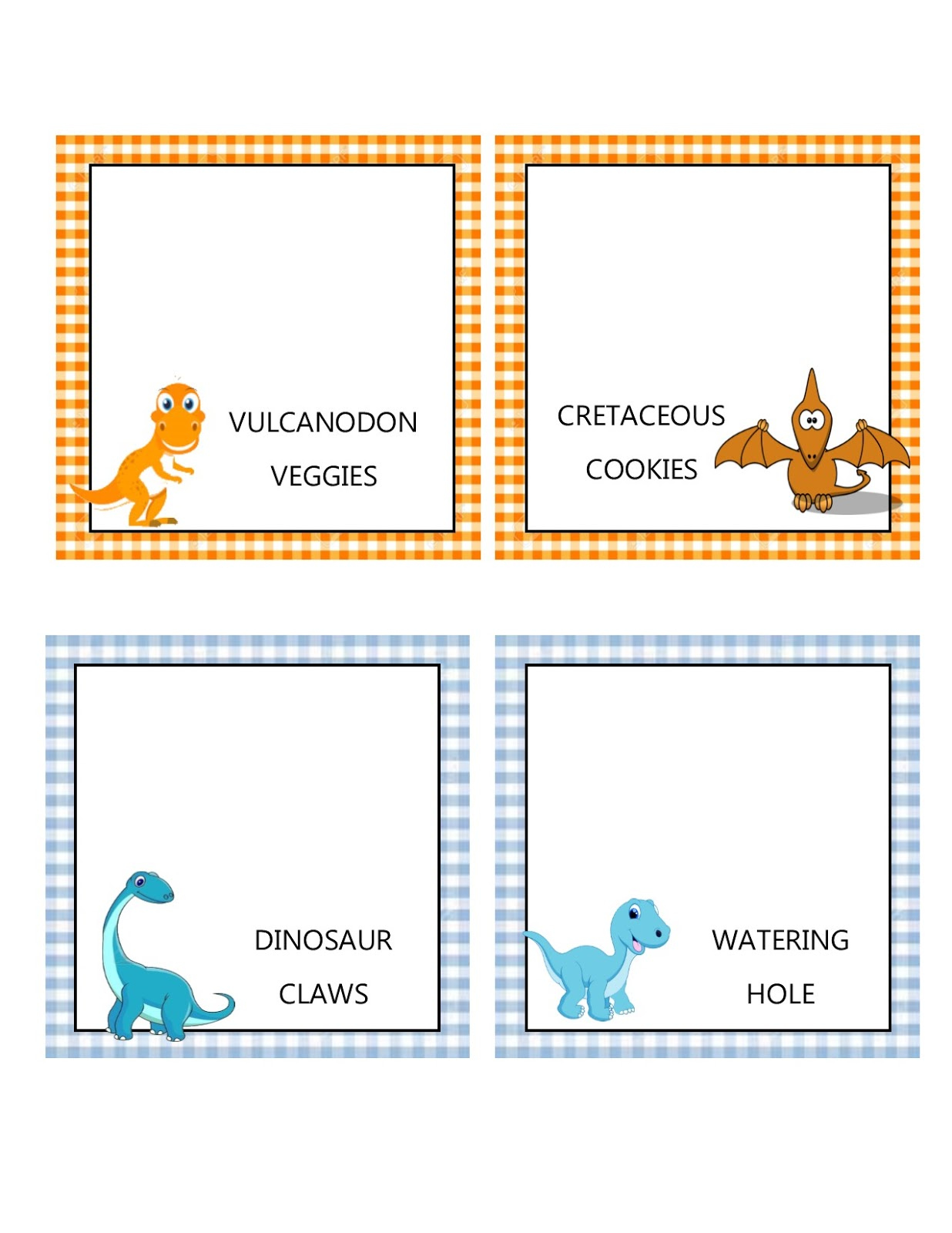 Southern Blue Celebrations: Free Dinosaur Food Tent Labels regarding Free Printable Dinosaur Labels