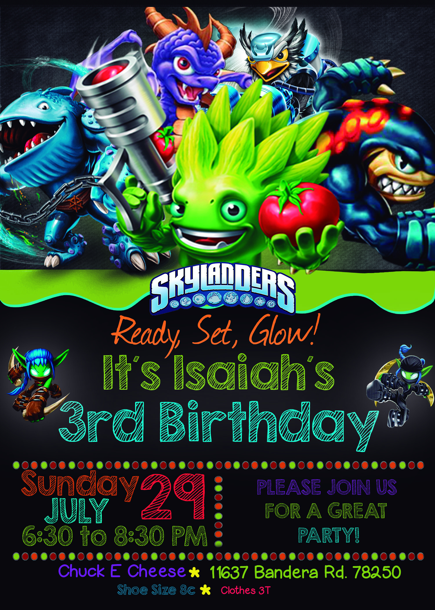 Spectacular Skylanders Birthday Invitation | Skylanders Birthday regarding Free Printable Skylander Invitations