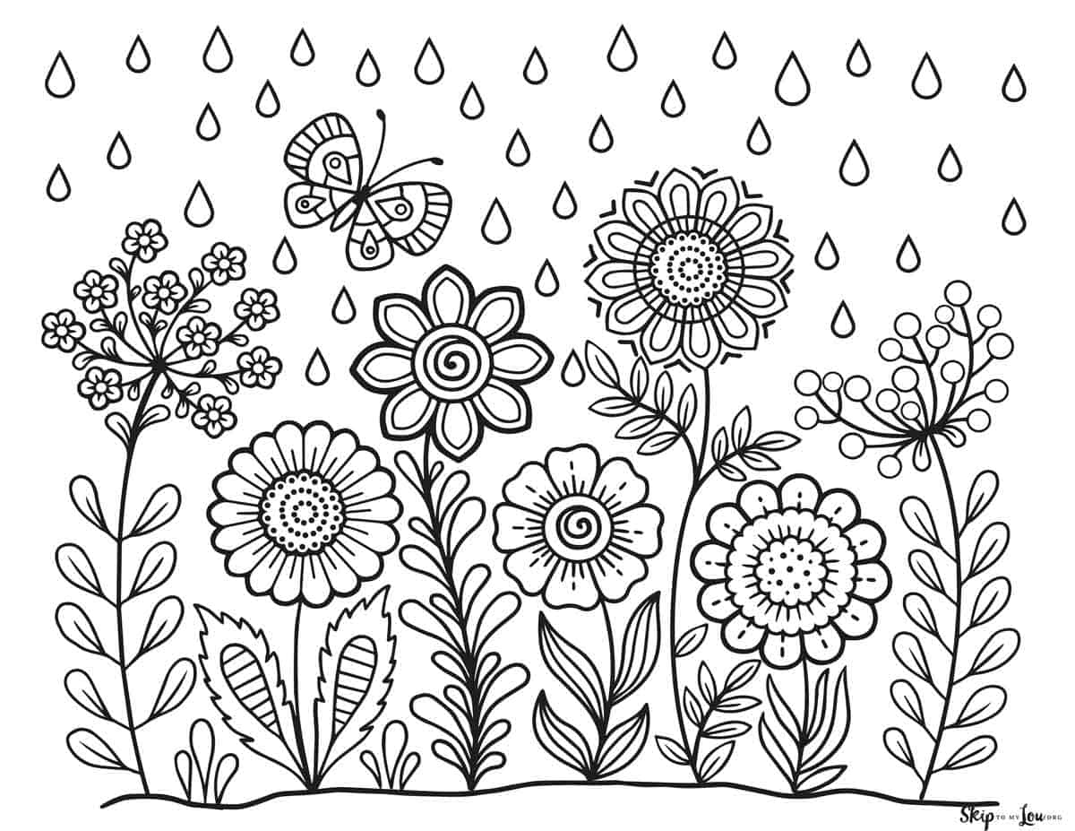 Spring Coloring Pages | Skip To My Lou regarding Spring Coloring Sheets Free Printable